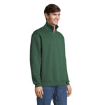 CONRAD Sweatshirt mit 1/4-Reißverschluss Grün – Seitenansicht