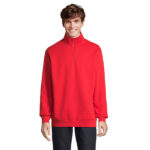 CONRAD Sweatshirt mit 1/4-Reißverschluss Rot – Vorderansicht