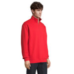 CONRAD Sweatshirt mit 1/4-Reißverschluss Rot – Seitenansicht