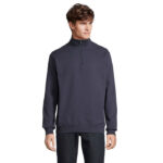 CONRAD Sweatshirt mit 1/4-Reißverschluss Blau – Vorderansicht