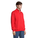 COOPER Full-Zip-Sweatshirt Rot – Seitenansicht