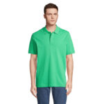 PEGASE Poloshirt Bio-Baumwolle 210 g/m² Grün – Vorderansicht