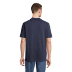 PEGASE Poloshirt Bio-Baumwolle 210 g/m² Blau – Rückansicht