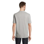PEGASE Poloshirt Bio-Baumwolle 210 g/m² Grau – Rückansicht