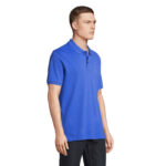 PEGASE Poloshirt Bio-Baumwolle 210 g/m² Blau – Seitenansicht