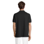 PACIFIC Poloshirt Herren Schwarz – Rückansicht