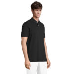 PACIFIC Poloshirt Herren Schwarz – Seitenansicht
