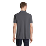 PACIFIC Poloshirt Herren Grau – Rückansicht