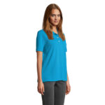 PACIFIC Poloshirt Damen Blau – Seitenansicht