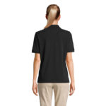 PACIFIC Poloshirt Damen Schwarz – Rückansicht