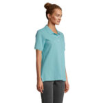 PACIFIC Poloshirt Damen Blau – Seitenansicht