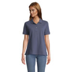 PACIFIC Poloshirt Damen Blau – Vorderansicht