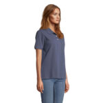 PACIFIC Poloshirt Damen Blau – Seitenansicht