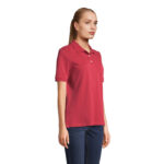 PACIFIC Poloshirt Damen Rot – Seitenansicht