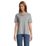 PACIFIC Poloshirt Damen Grau – Vorderansicht