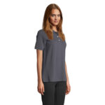PACIFIC Poloshirt Damen Grau – Seitenansicht