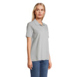 PACIFIC Poloshirt Damen Grau – Seitenansicht