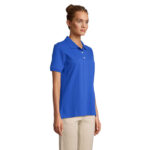 PACIFIC Poloshirt Damen Blau – Seitenansicht