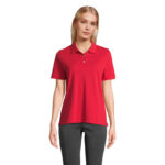 PACIFIC Poloshirt Damen Rot – Vorderansicht