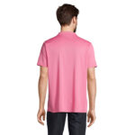 PITCHER Poloshirt Unisex Rosa – Rückansicht