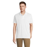 PITCHER Poloshirt Unisex White – Vorderansicht