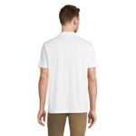 PITCHER Poloshirt Unisex White – Rückansicht