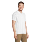 PITCHER Poloshirt Unisex White – Seitenansicht