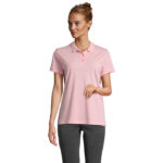 PULSE Poloshirt Damen Rosa – Vorderansicht