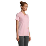 PULSE Poloshirt Damen Rosa – Seitenansicht