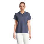 PULSE Poloshirt Damen Blau – Vorderansicht