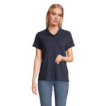 PULSE Poloshirt Damen Blau – Vorderansicht