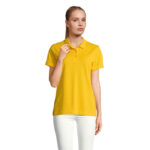 PULSE Poloshirt Damen Gold – Vorderansicht