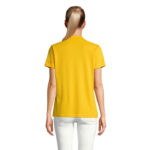 PULSE Poloshirt Damen Gold – Rückansicht