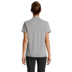 PULSE Poloshirt Damen Grau – Rückansicht