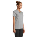 PULSE Poloshirt Damen Grau – Seitenansicht