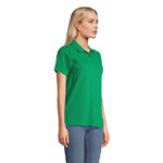 PULSE Poloshirt Damen Grün – Seitenansicht