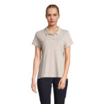 PULSE Poloshirt Damen Grau – Vorderansicht