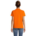 PULSE Poloshirt Damen Orange – Rückansicht