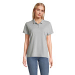 PULSE Poloshirt Damen Grau – Vorderansicht