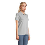 PULSE Poloshirt Damen Grau – Seitenansicht
