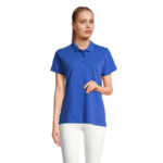 PULSE Poloshirt Damen Blau – Vorderansicht