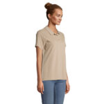 PULSE Poloshirt Damen Braun – Seitenansicht