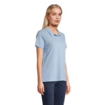 PULSE Poloshirt Damen Blau – Seitenansicht