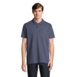 PULSE Poloshirt Unisex Blau – Vorderansicht