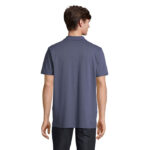 PULSE Poloshirt Unisex Blau – Rückansicht