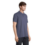 PULSE Poloshirt Unisex Blau – Seitenansicht