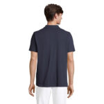 PULSE Poloshirt Unisex Blau – Rückansicht
