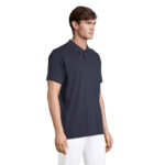 PULSE Poloshirt Unisex Blau – Seitenansicht