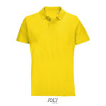 PULSE Poloshirt Unisex Gold – Vorderansicht