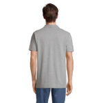 PULSE Poloshirt Unisex Grau – Rückansicht
